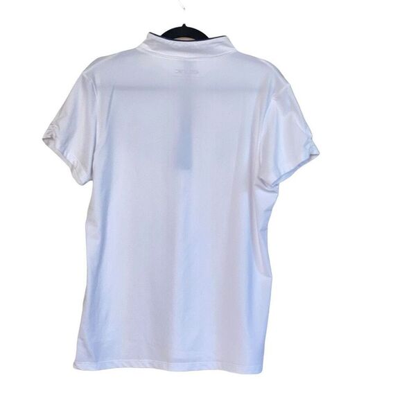 Etonic White Floral Short Sleeve Quarter Zip Golf Shirt Size XL - Picture 6 of 7